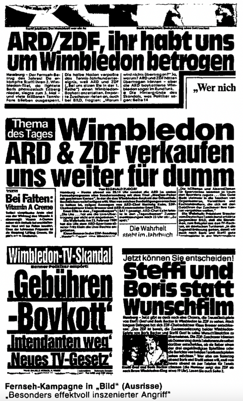 Wer zeigt Steffi Graf und Boris Becker? TV-Schlacht um den Tennisboom